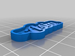 Asien Schlüsselanhänger kundengebundene 3d print model - Mito3D