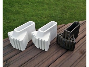 ladder foot outdoor & garden aluminium profile endcap ladders replacement part sheath 3d print model - Mito3D