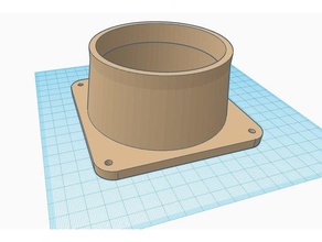 pc ventilador de 120 mm 100 adaptador Impresora 3d accesorios el aire fan la tubería pvc tubo 3d print model - Mito3D
