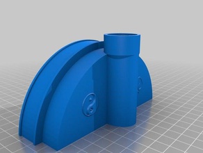 canalón de parada extremo pequeño desbordamiento La impresión en 3d 112 mm canaleta canalones el agua lluvia canal la final 3d print model - Mito3D