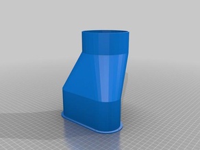 il mio personalizzato di sfogo aria adattatore parti ricambio su misura 3d print model - Mito3D
