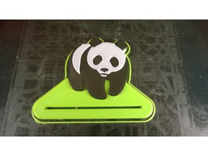 panda dentifrice household tube 3d print model - Mito3D