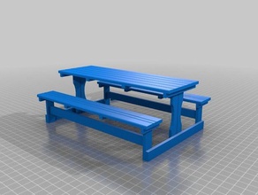 amazing gogo 3d printing picnic table 3d print model - Mito3D