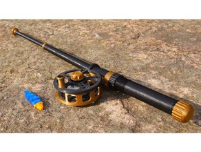 fishing rod sport & outdoors 3d print model - Mito3D