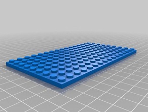 9x16 lego Grundplatte Bau-Spielzeug kundengebundene 3d print model - Mito3D