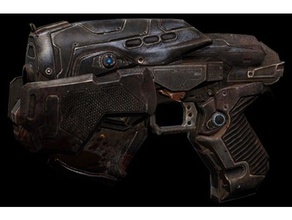gears war 3 camouflet de pistolet accessoires jeu engins guerre gow gow3 bouder 3d print model - Mito3D