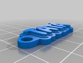 tat p keychains customized 3d print model - Mito3D
