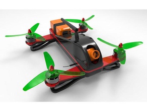 vz-240 fpv racing drone diy diydrones fpv250 racer quadcopter frame 3d print model - Mito3D