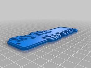 kylie baker grey keychains customized 3d print model - Mito3D