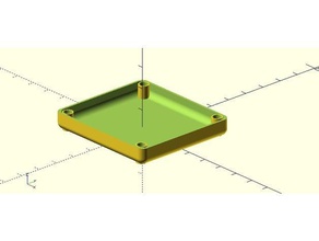 openscad parametric Stoßstange - Elektronik script printed circuit board 3d print model - Mito3D