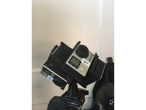 gopro 6 câmara rig v3 remix câmera 360 do equipamento a montagem 3d print model - Mito3D