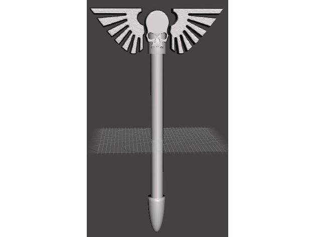 kütle-hızlandırılmış çubuk oyuncaklar ve oyunlar 28 mm 40k astra militarum force staff imparatorluk w40k warhammer40k warhammer wh40k 3D print model - Mito3D