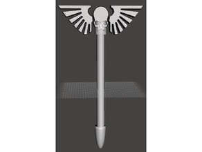 mass-accelerated rod toys & games 28mm 40k astra militarum force staff imperium w40k warhammer40k warhammer wh40k 3d print model - Mito3D