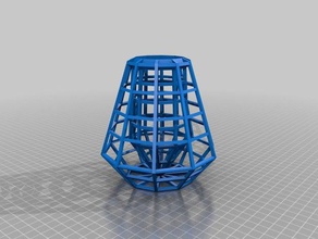 cage de vase décor la consturction krisp3d 3d print model - Mito3D