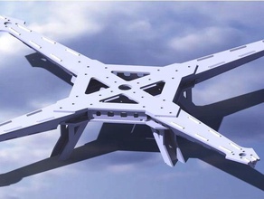 kaburucopter çerçeve r c araçlar multicopter quadrocopter rc multirotor 3d print model - Mito3D