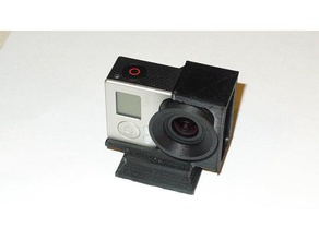 gopro3 de la monture trépied caméra gopro 3d print model - Mito3D