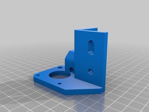 hypercube evolution 12mm y axis mounts 3d printer parts smooth rod xy 3d print model - Mito3D