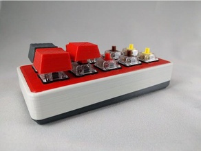 macro keyboard case computer cherry mx macropad mechanical 3d print model - Mito3D