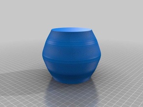 desktop vase decor krisp3d pattern 3d print model - Mito3D