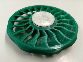 turbine fan spinner toys & games duct fidget fidgetspinner hand toy 3d print model - Mito3D