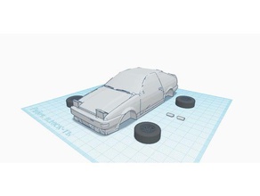 toyota ae86 trueno vehículos el anime de la automoción déjà vu inicial d 3d print model - Mito3D