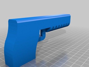 basic gun Requisiten Handfeuerwaffe 3d print model - Mito3D