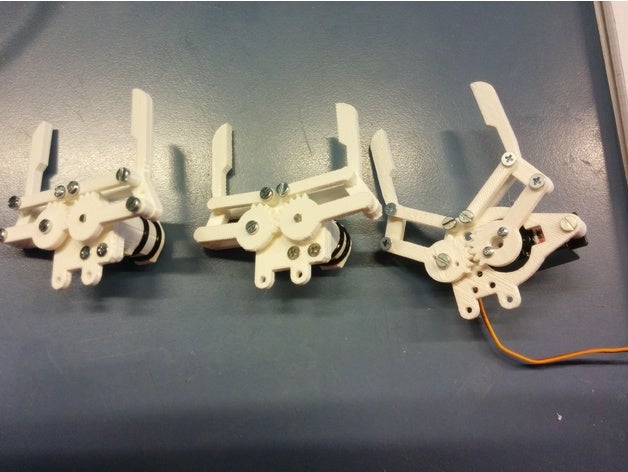 gripper micro metal gearmotor model robots 3D print model - Mito3D