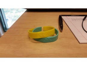 wm-bracelet bracelets 3d print model - Mito3D
