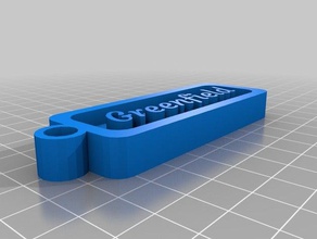 greenfield keychains customized 3d print model - Mito3D