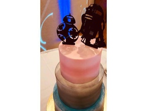 r2 d2 forme de gâteau décor des gâteaux topper r2-d2 star wars 3d print model - Mito3D