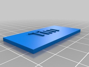 il mio nome personalizzato targa - tim segni e loghi su misura 3d print model - Mito3D