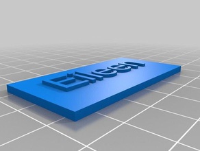 meu nome personalizado placa - eileen sinais e logotipos 3d print model - Mito3D