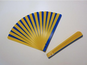 print-in-place hand fan accessories print place 3d print model - Mito3D