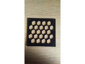 honeycomb fan cover 3d printer parts 120mm grill guard 80mm 3d print model - Mito3D