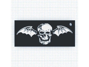 deathbat - avenged sevenfold 3d printing a7x death bat 3d print model - Mito3D