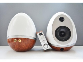 Lautsprecher-Eier - 3d-Druck zu bauen audio home-audio office sound-system Lautsprecher 3d print model - Mito3D