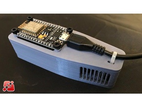 nodemcu temperatura dht11 + sensor de umidade do gabinete eletrônica 3d print model - Mito3D