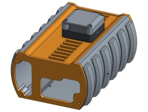 rampas 14 gabinete eletrônica mpcnc add-on de caso lcd 3d print model - Mito3D