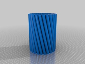 tall spirograph vase math art customized 3d print model - Mito3D