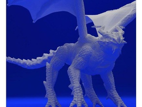 dragon creatures creature dragons dungeons fire monster myth mythology reptile 3d print model - Mito3D