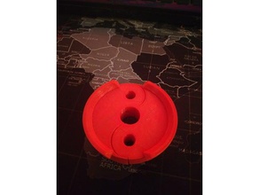 hobby lobby ying yang adaptador Impresora 3d accesorios filamento de la bobina 3d print model - Mito3D