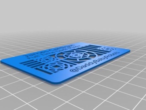 my custom business card office customized 3d print model - Mito3D