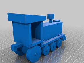 con il treno i veicoli carro 3d print model - Mito3D