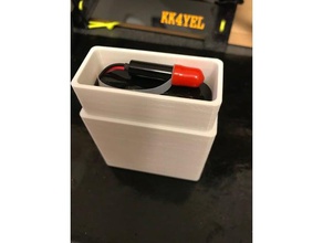 kx2 battery holder rounded edges hobby amateur radio elecraft 3d print model - Mito3D