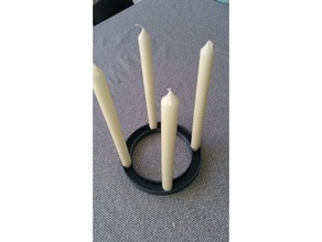 circular candle holder decor 3d print model - Mito3D