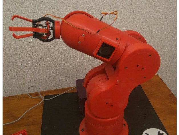 thor garra - remix la robótica La impresión en 3d del brazo robot creado freecad el agarre de hecho opensource 3D print model - Mito3D