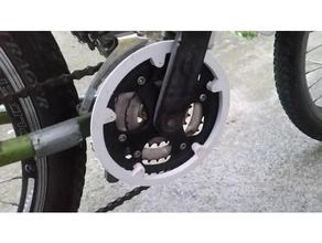 bh vélo chainguard bashguard 5 écrous les pièces de rechange 3d print model - Mito3D