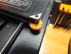 la rueda de control m3 --- 0 5 mm por vuelta Impresora 3d las piezas herramienta La impresión en ajustar ajustable ajustador cama ajuste nivelación cristal heatbed caliente semillero tuerca el tornillo pulgar thumbnut apriete manual 3d print model - Mito3D