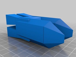 flipper-face vehicles space spacecraft spaceship 3d print model - Mito3D