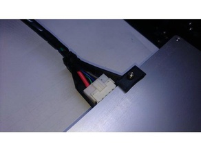 anet a8 heatbed Kabel-Halter 3d Drucker Zubehör mods Teile 3d print model - Mito3D